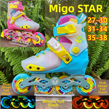 MiGao STAR LED inline patike za djecu, prilagodljive početnicima, unisex