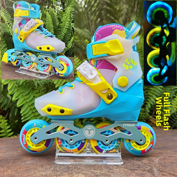 MiGao STAR LED inline patike za djecu, prilagodljive početnicima, unisex