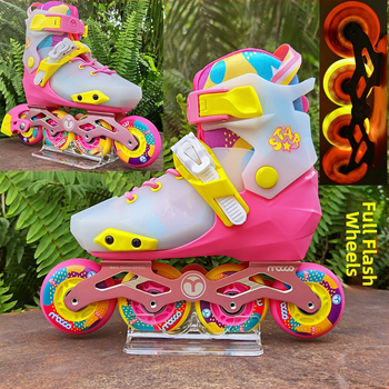 MiGao STAR LED inline patike za djecu, prilagodljive početnicima, unisex