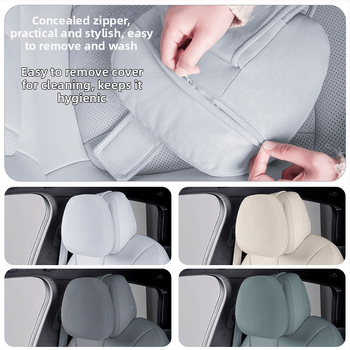 Xiaopeng P7 vankúš na hlavu a bedrový, vonkajšia velúr tkanina, výplň zo syntetických vlákien, prispôsobiteľný interiérový doplnok pre auto