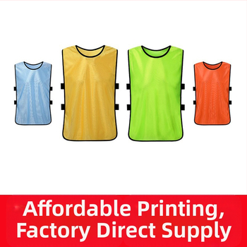 Futbalová tréningová vesta, polyester, celoročné použitie, unisex, tínedžer