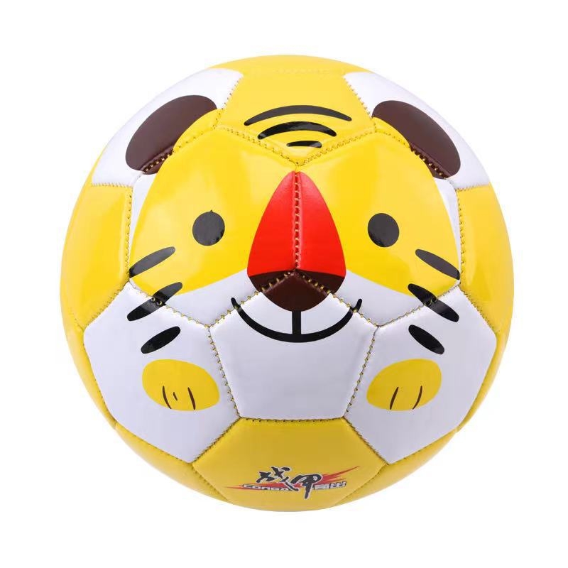 Armor ZJ6052 Dječji nogomet, veličina 2 – PVC, šivanje strojem, gumeni unutarnji balon, crtež tigra i panda