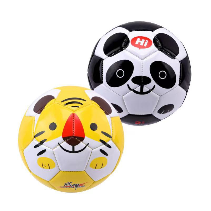 Armor ZJ6052 Dječji nogomet, veličina 2 – PVC, šivanje strojem, gumeni unutarnji balon, crtež tigra i panda