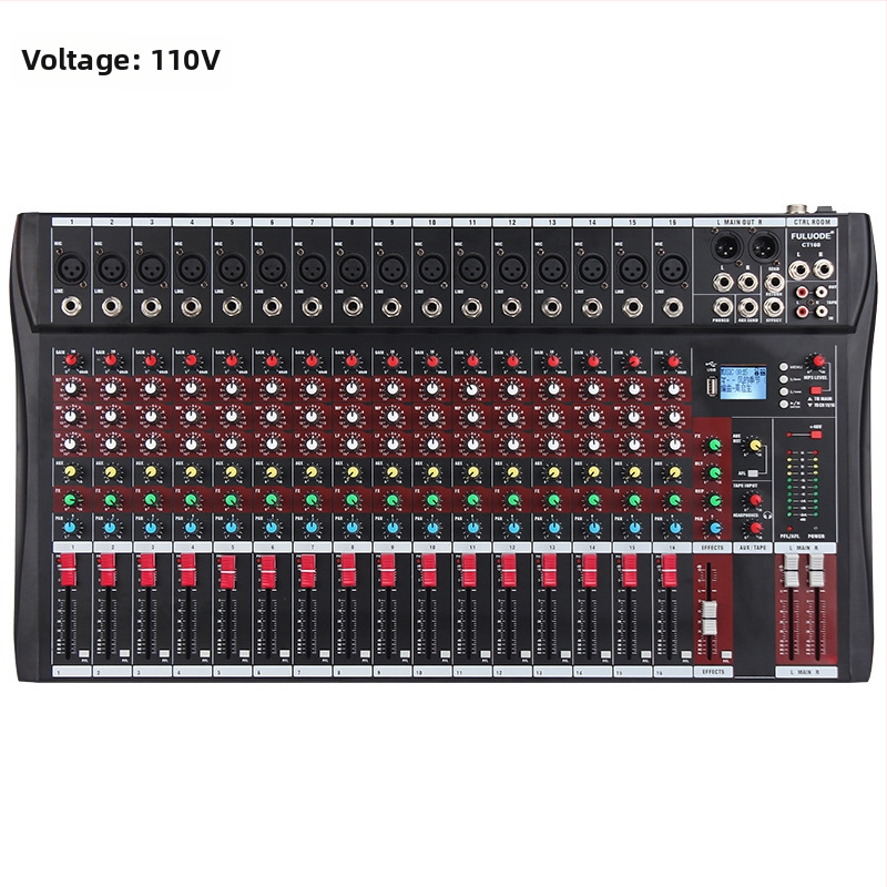 DJ mixážny pult s 8 kanálmi, 6 kanálmi s reverbom, USB a Bluetooth