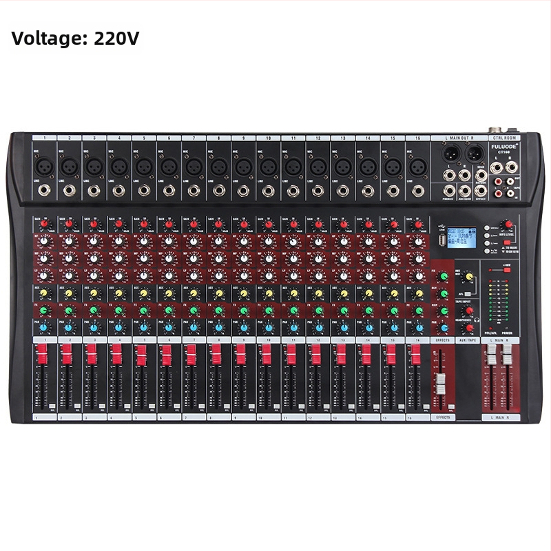 DJ mixážny pult s 8 kanálmi, 6 kanálmi s reverbom, USB a Bluetooth