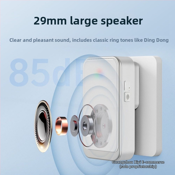 Bezdrôtový zvonček na dvere s britskou zásuvkou, pre domáce použitie