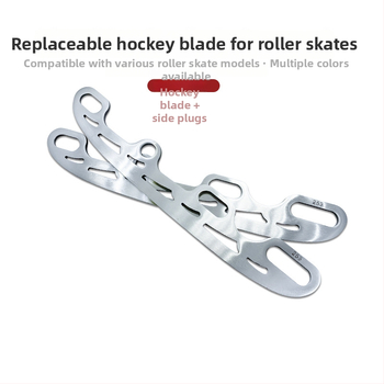 Nerezová oceľová čepeľ na ľad pre kolieskové korčule — kompletný set s možnosťou potlače loga; značka Step into the van; materiál čepele: nehrdzavejúca oceľ; použitie: modifikované kolieskové korčule; kategória: obuv na kolieskové korčule