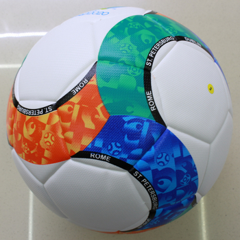 Minge de fotbal PU, cusături adezive, logo imprimat, personalizare disponibilă (Material: PU; Cusături: adezive; Logo: imprimat; Personalizare: disponibilă)