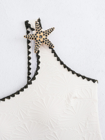 Цял бански костюм с едно рамо, дамски, полиестер, подплънка в чашките, подплата полиестер, секси модел