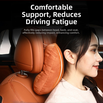 Autosed na krk s oporou bedra, velúr materiál, prispôsobiteľná, minimalistický štýl, univerzálne použitie