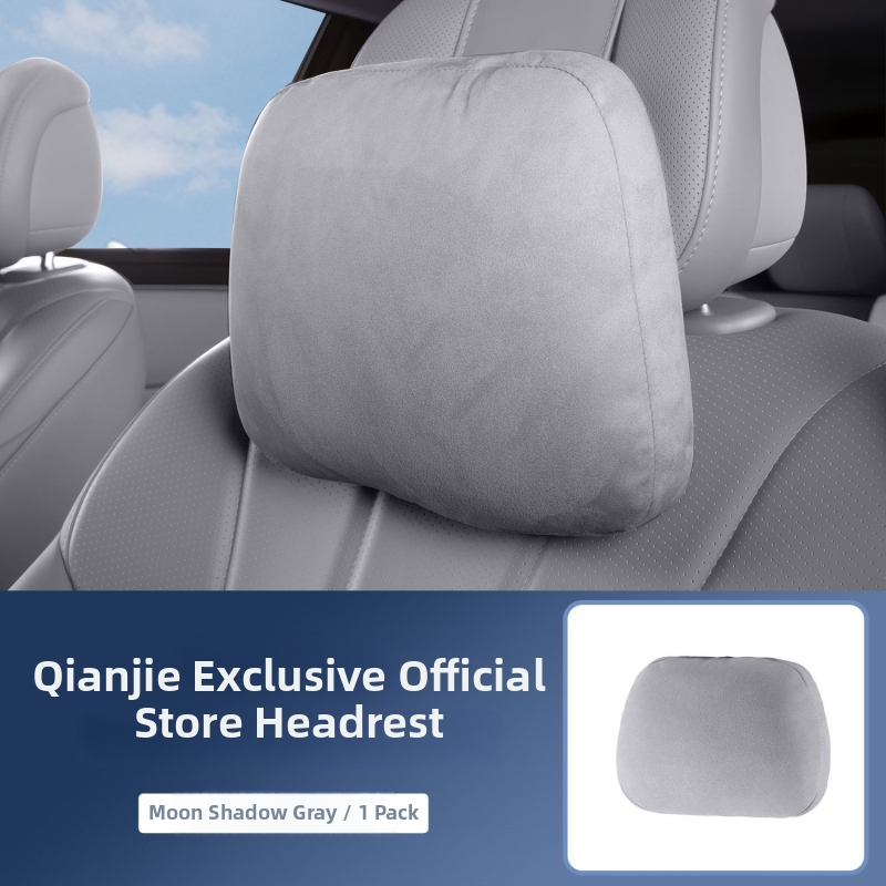 Autosed na krk s oporou bedra, velúr materiál, prispôsobiteľná, minimalistický štýl, univerzálne použitie