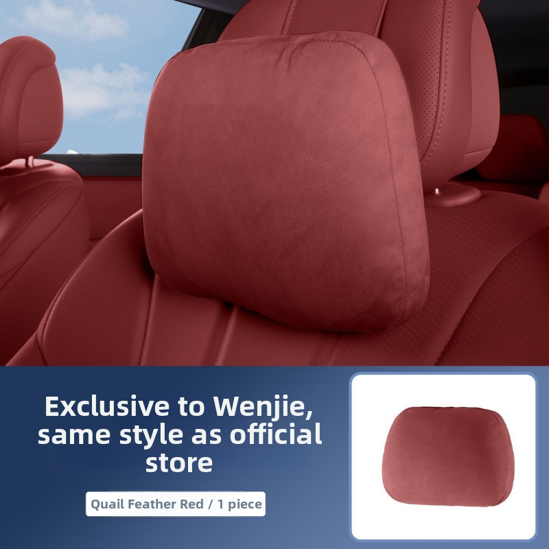 Autosed na krk s oporou bedra, velúr materiál, prispôsobiteľná, minimalistický štýl, univerzálne použitie