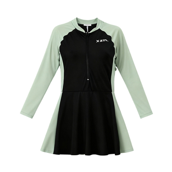 Női egyrészes fürdőruha, hosszú ujjú, 94% poliészter, 300 g, melltámaszbetéttel, acélmerevítés nélkül