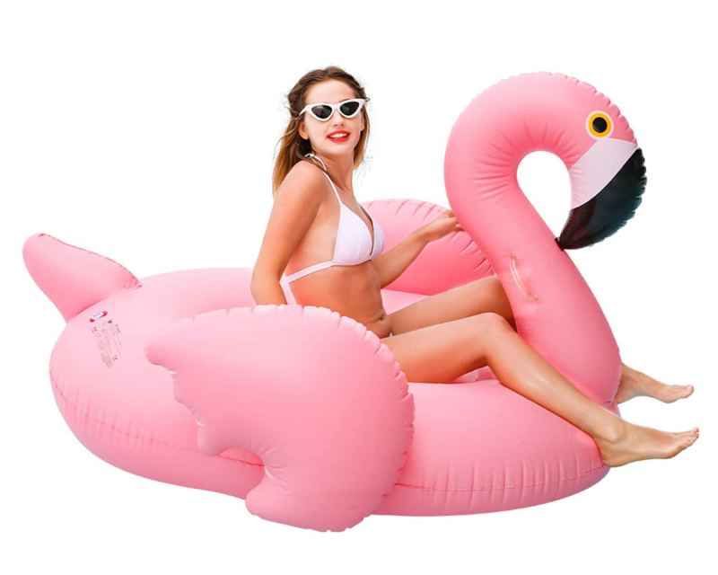 Felfújható flamingó úszó – megerősített dizájn, PVC anyag, márka JINGXIN, kategória: Egyéb