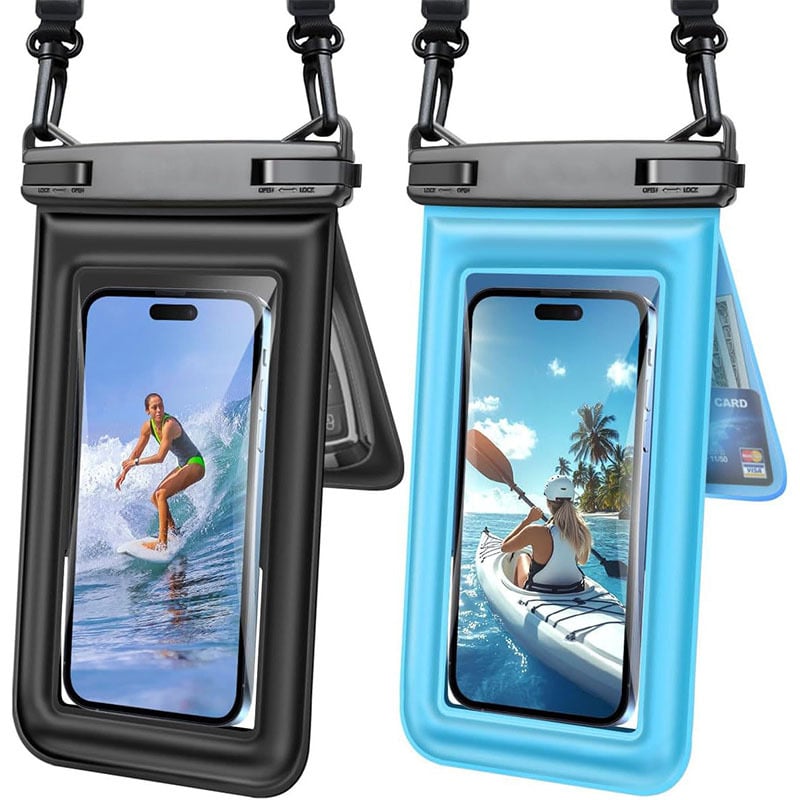 Sanhu Outdoor PVC vodootporna torbica za telefon s dvostrukim džepom – za ronjenje, plažu i ribolov
