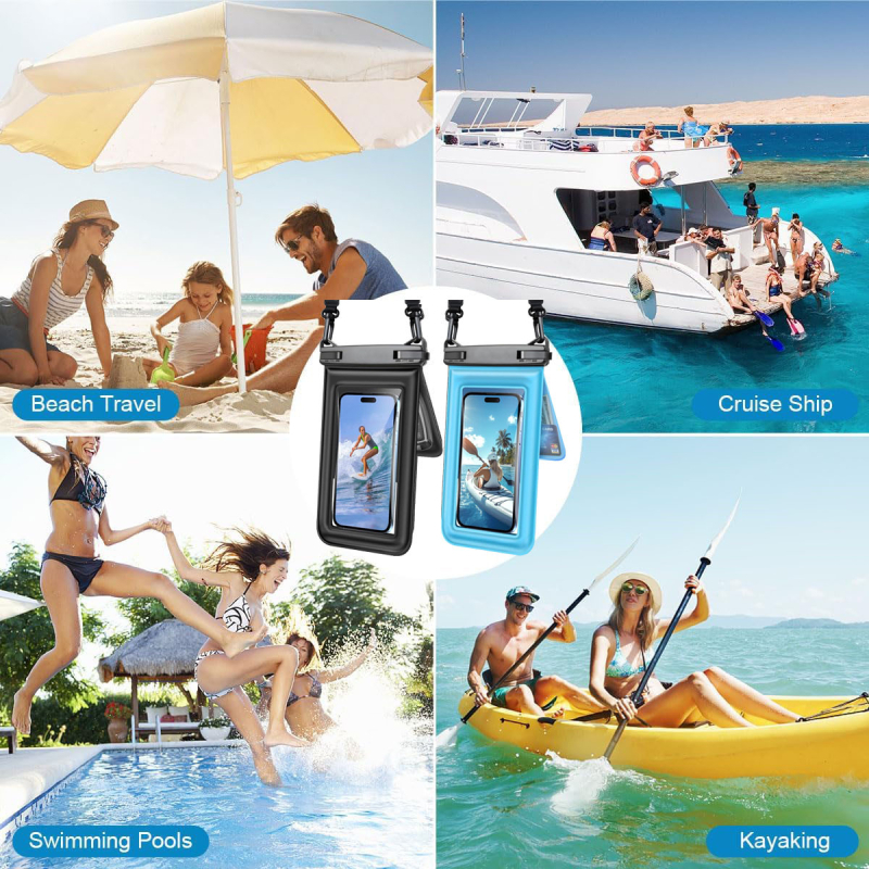 Sanhu Outdoor PVC vodootporna torbica za telefon s dvostrukim džepom – za ronjenje, plažu i ribolov