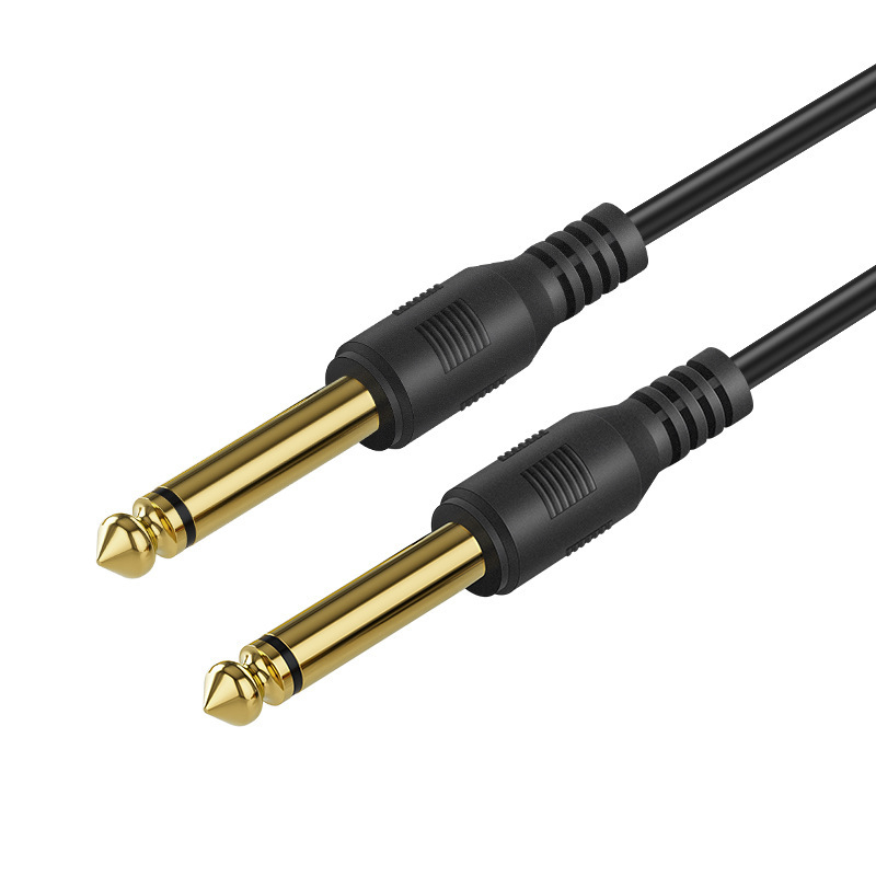 Kebolong audio kabel 6,35 mm na 3,5 mm za gitaru i mikrofon, PVC oklop, ROHS, pogodan za audio i video