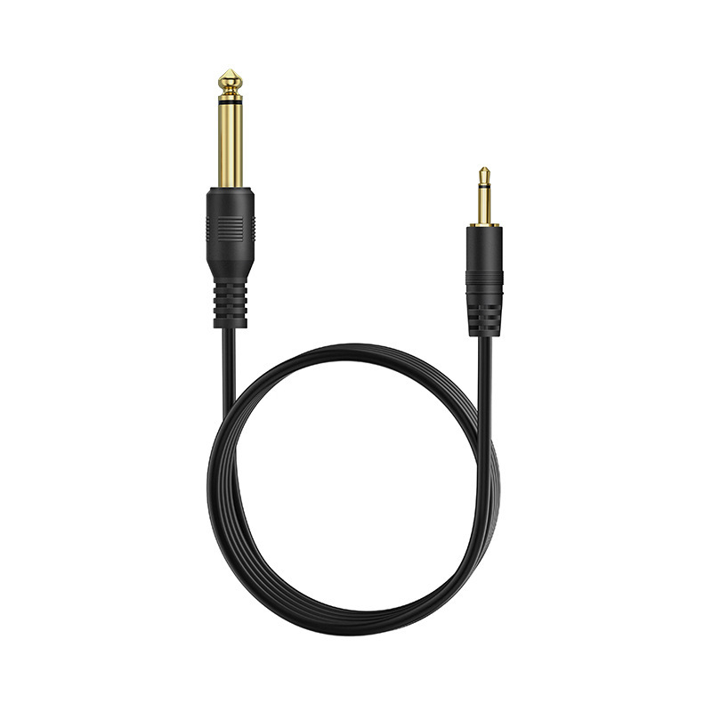 Kebolong audio kabel 6,35 mm na 3,5 mm za gitaru i mikrofon, PVC oklop, ROHS, pogodan za audio i video
