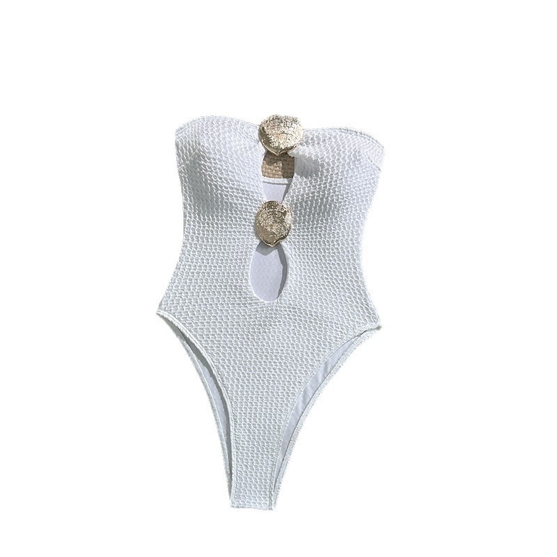 Ženski jednodijelni kupaći kostim s halter vratom, mršavljenje-stil, jednobojni, materijal 90% poliester, podstava 10% spandex