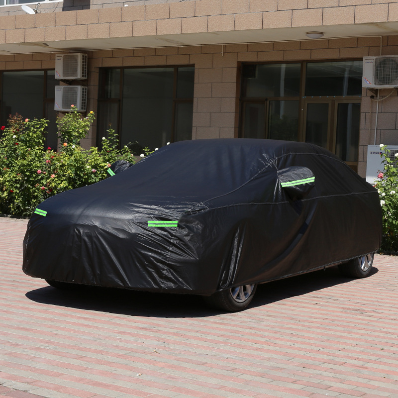 Vanjska auto navlaka za sve sezone, potpuno pokrivanje, baršunasti materijal, zaštita od sunca i kiše, toplinska izolacija, univerzalna kompatibilnost, prilagodljivo