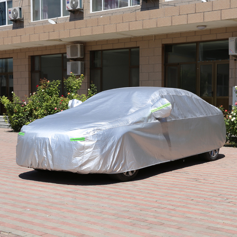 Vanjska auto navlaka za sve sezone, potpuno pokrivanje, baršunasti materijal, zaštita od sunca i kiše, toplinska izolacija, univerzalna kompatibilnost, prilagodljivo