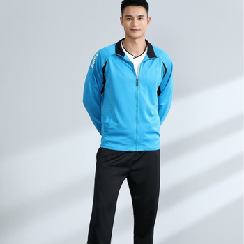 Unisex set za stolni tenis s dugačkim rukavima i sportskim kompleтом za jesen/zimu, materijal 100% poliester, podstava od poliester, pogodan za natjecanja i trening