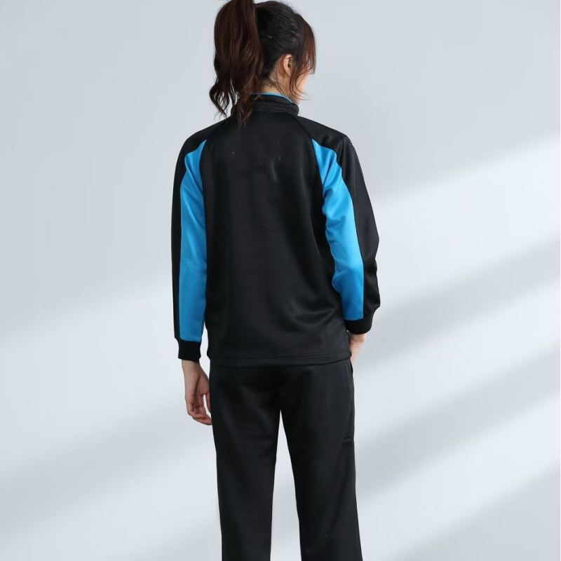 Unisex set za stolni tenis s dugačkim rukavima i sportskim kompleтом za jesen/zimu, materijal 100% poliester, podstava od poliester, pogodan za natjecanja i trening