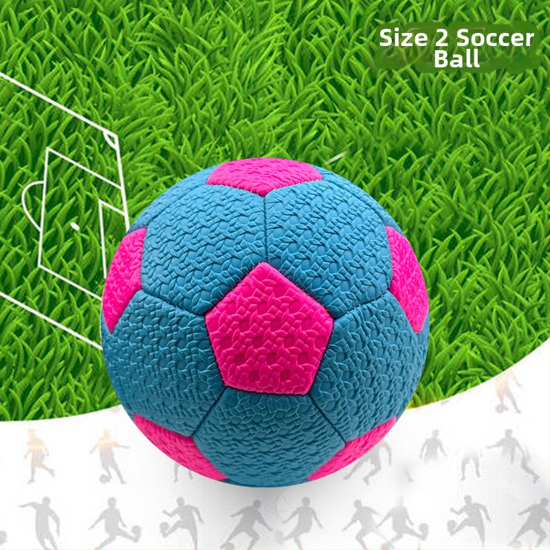 Fotbal pentru copii Nr. 2 – Minge PVC, cusătură pe mașină, model împletit, pentru copii