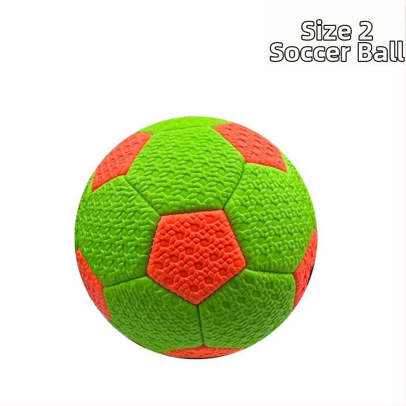 Fotbal pentru copii Nr. 2 – Minge PVC, cusătură pe mașină, model împletit, pentru copii
