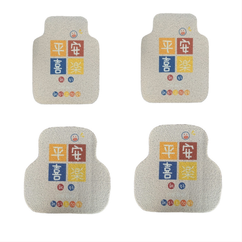 Univerzálny PVC koberec do auta so drôtovým slučkom, značka Jintai, univerzálna kompatibilita, tlačené logo, možnosť prispôsobenia