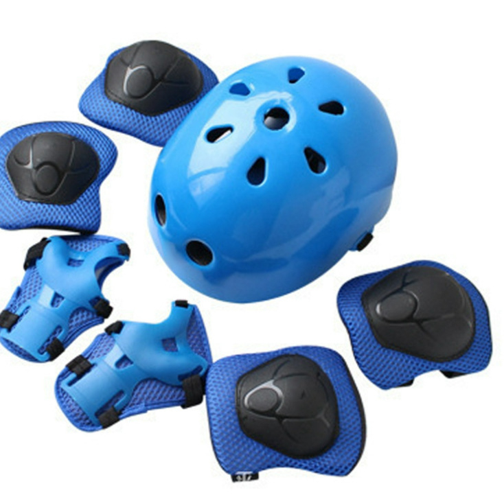 6-частен комплект протектори за коляно, лакът и китка за деца – защита при ролкови спортове