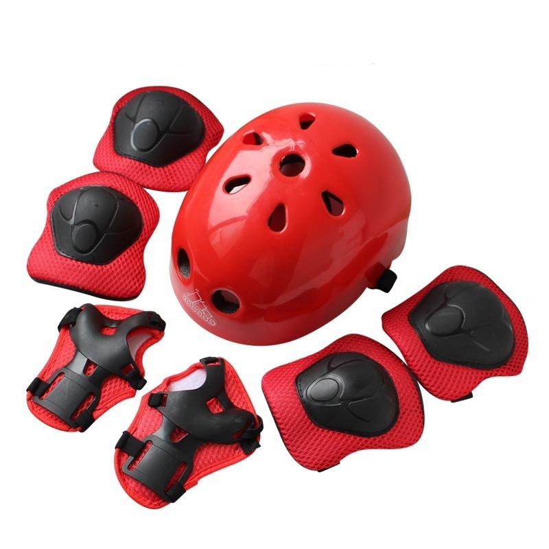 6-частен комплект протектори за коляно, лакът и китка за деца – защита при ролкови спортове