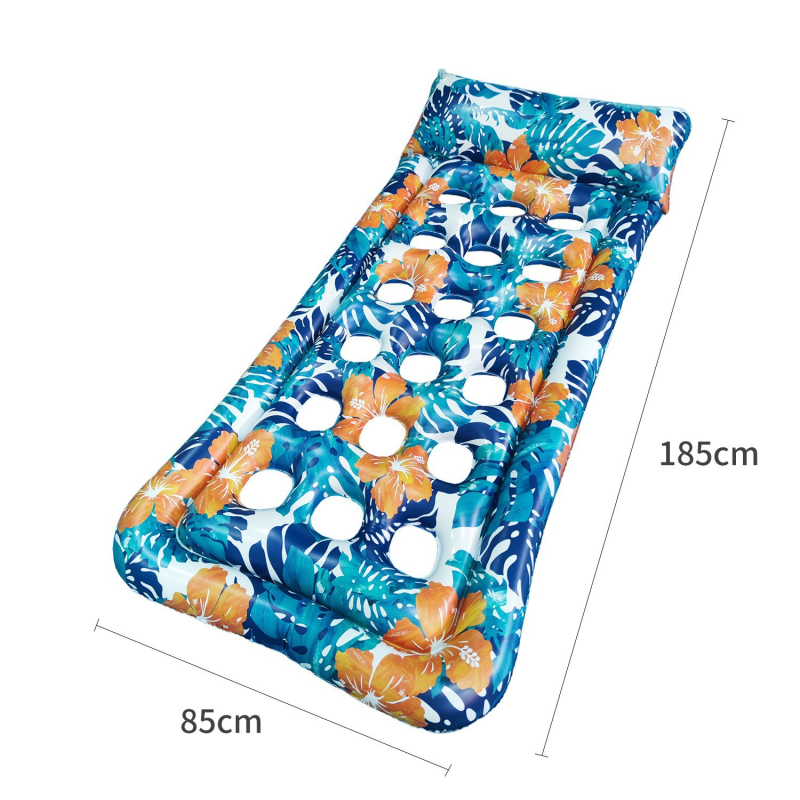 FY Nafukivani plutač za bazen s naslonom i hamakom za odrasle | materijal: ekološki PVC | marka: FY