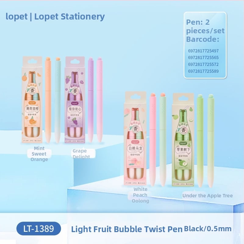 Lepa ST връх писалка, пластмасов корпус, неизтриващо мастило, опаковка в кутия, основна опаковка, за обща употреба