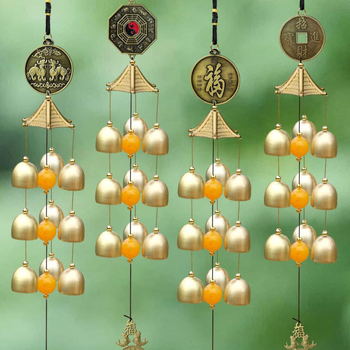 Clopoțel de vânt din aliaj – electroplacare semi-manuală – stil chinezesc nou – accesoriu de agățat