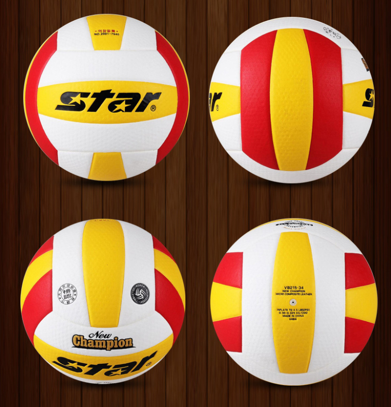 Star odbojkaška lopta za unutarnje igre — ultra-fina vlakna, ljepeni šavovi, šifra 215-34