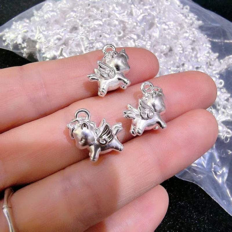 Accesoriu DIY pentru bijuterii — Argint pur 999, prelucrare de precizie, stil desene animate, model Totem, origine Putian