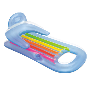 INTEX58802 Nafukana plovajuća ležaljka za jednu osobu — Vodeni odmor, Ležanje na vodi, Debeli plažni madrac