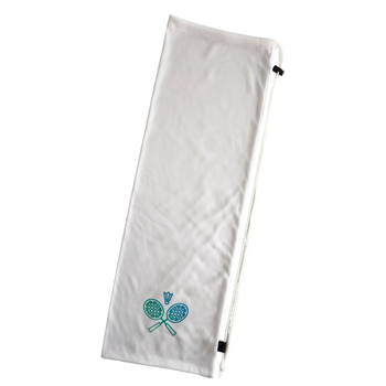 Torba za rekete za badminton i tenis sa šnnom za zatvaranje, baršunasto platno (185 g) i poliester, model 348787, za odrasle