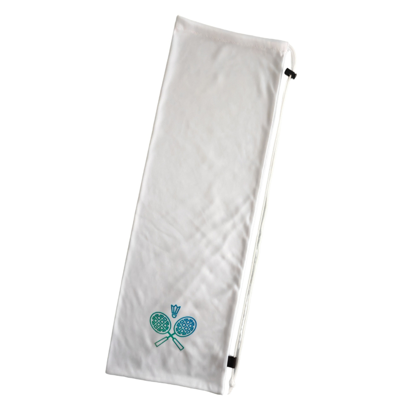 Torba za rekete za badminton i tenis sa šnnom za zatvaranje, baršunasto platno (185 g) i poliester, model 348787, za odrasle