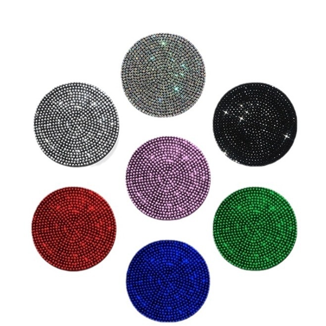 Yannina szilikon autó pohár alátét kristályokkal, csúszásmentes, tárolórekesz, Yue modell, Guangzhou eredetű