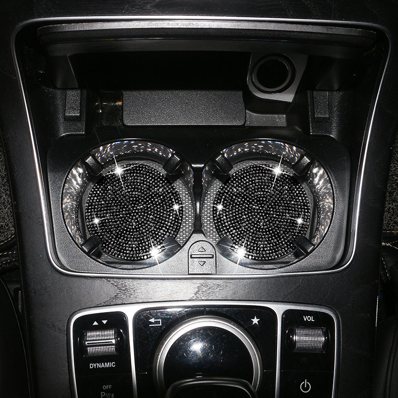 Yannina szilikon autó pohár alátét kristályokkal, csúszásmentes, tárolórekesz, Yue modell, Guangzhou eredetű