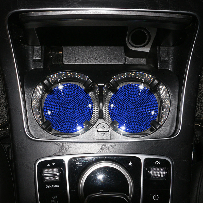 Yannina szilikon autó pohár alátét kristályokkal, csúszásmentes, tárolórekesz, Yue modell, Guangzhou eredetű