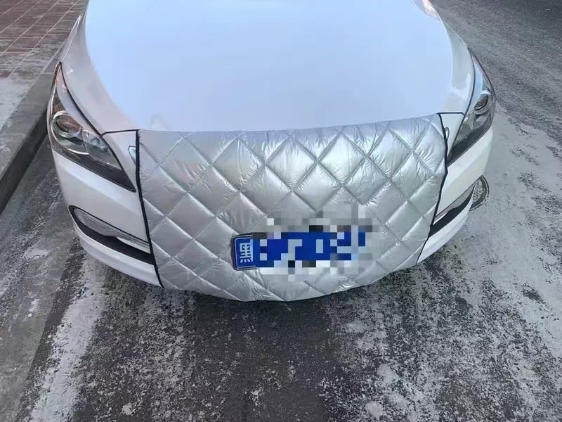 Κάλυμμα για το εμπρόσθιο παρμπρίζ αυτοκινήτου, παχυσμένο ύφασμα Oxford με βαμβάκι, καθολική εφαρμογή, ενσωματωμένη εγκατάσταση, μόνωση για τον χειμώνα