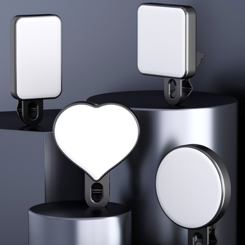 Kompakt telefonhoz tartozó kiegészítő fény – Szelfihez, videóhoz és kültéri használatra – 4,8W, 2700–3500K meleg fény, 3 színhőmérséklet, kézben tartható, modell Bgd-dy