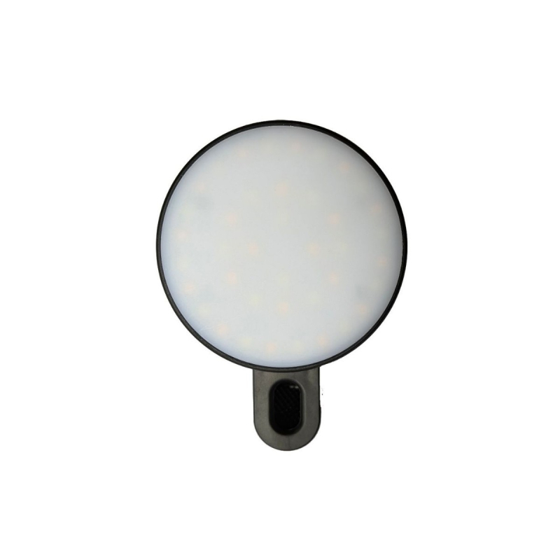 Kompakt telefonhoz tartozó kiegészítő fény – Szelfihez, videóhoz és kültéri használatra – 4,8W, 2700–3500K meleg fény, 3 színhőmérséklet, kézben tartható, modell Bgd-dy