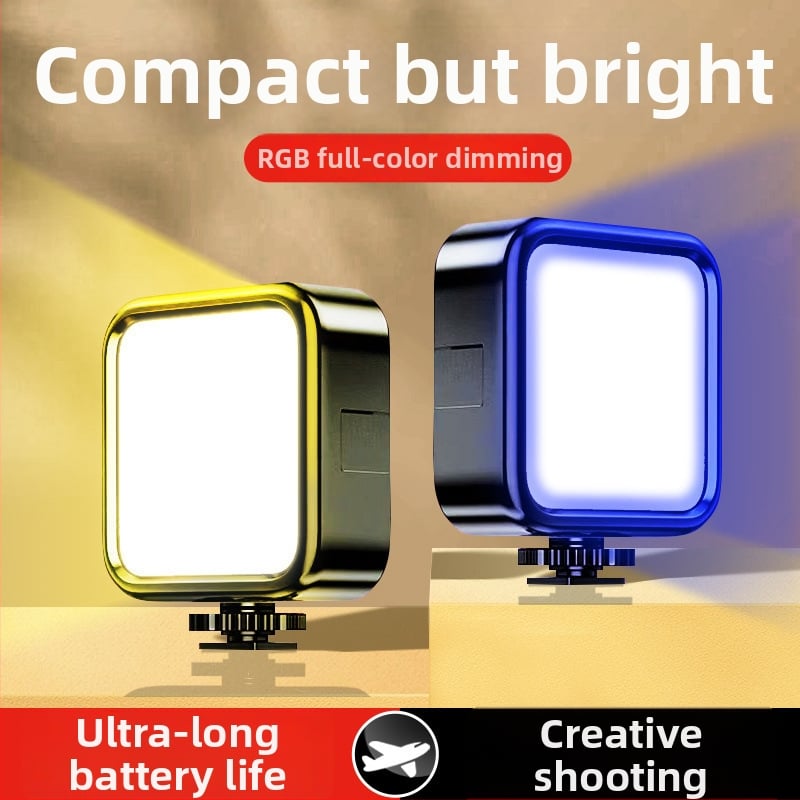 LED töltőfény fotózásra — kézi használat, háromszínű hőmérséklet, 10W alatt, élő közvetítéshez