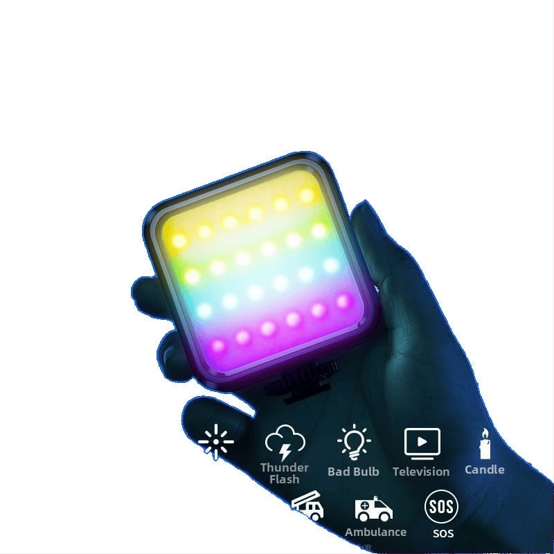 LED töltőfény fotózásra — kézi használat, háromszínű hőmérséklet, 10W alatt, élő közvetítéshez