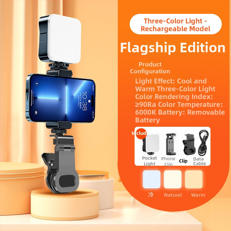 LED töltőfény fotózásra — kézi használat, háromszínű hőmérséklet, 10W alatt, élő közvetítéshez