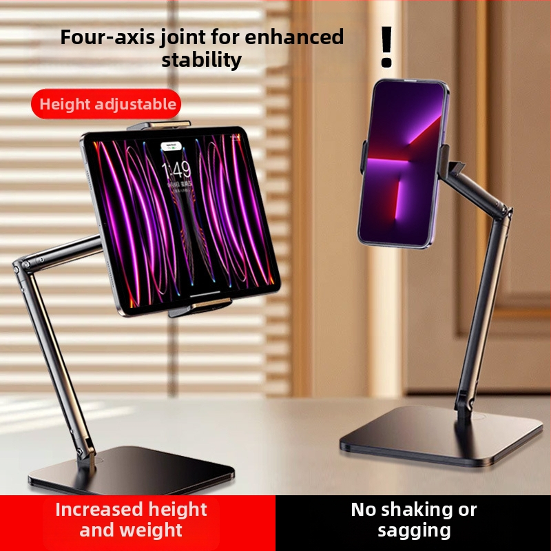 Stojan na stol pre telefón pre živé vysielanie – hliníková zliatina, nosnosť do 2 kg, hmotnosť 950 g, model 000865